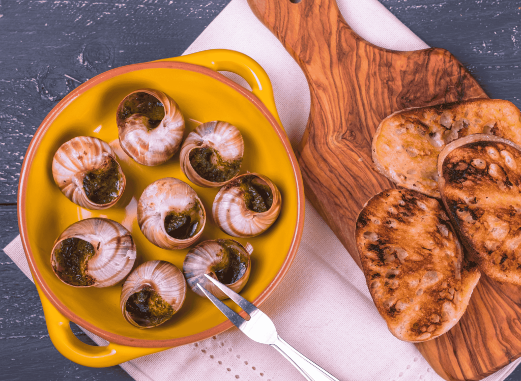 French Escargots de Bourgogne (Snails in Garlic Butter)