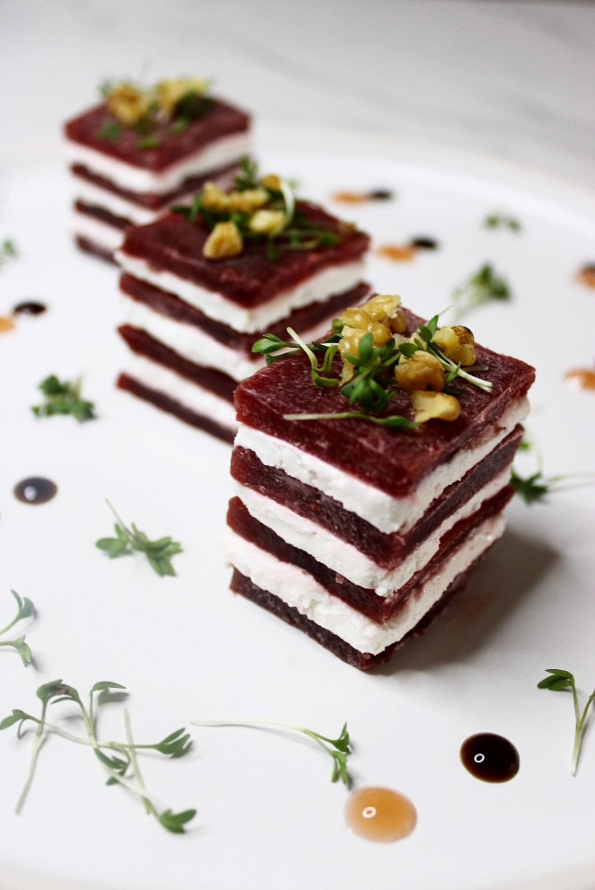 Beetroot Goat Cheese Stacks