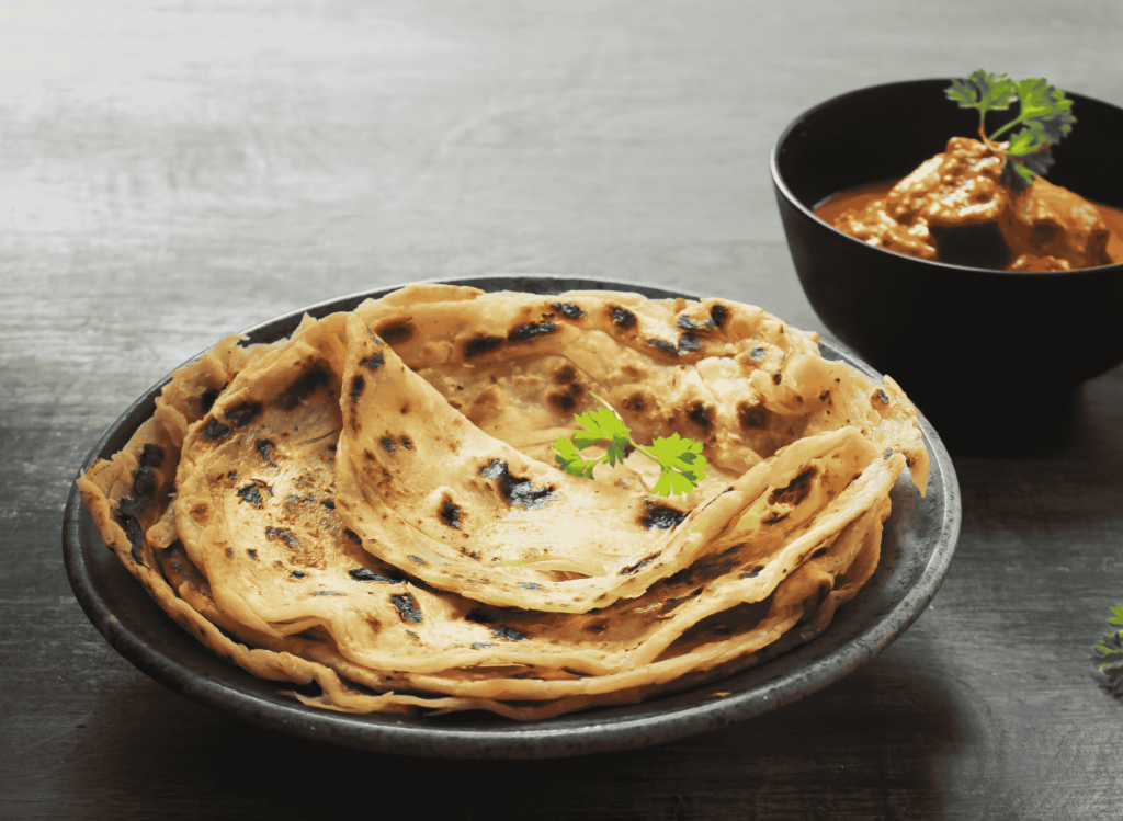 Indian Malabar Parotta (Layered Flatbread)