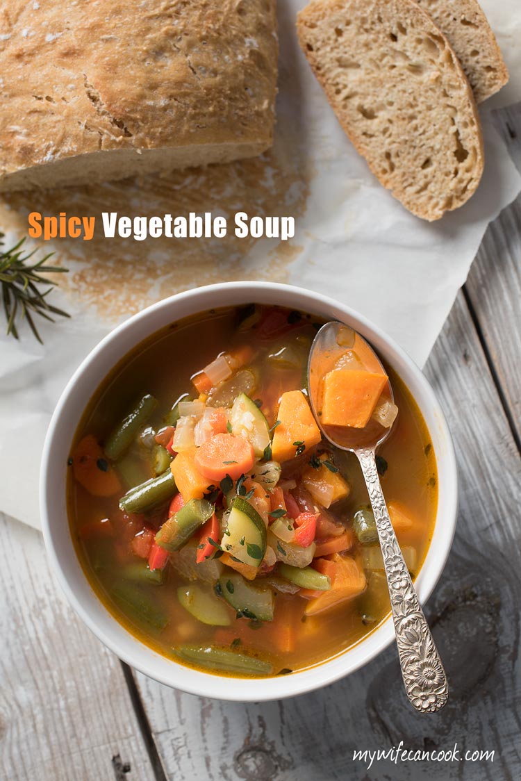 Easy Spicy Vegetable Soup with a Secret Ingredient