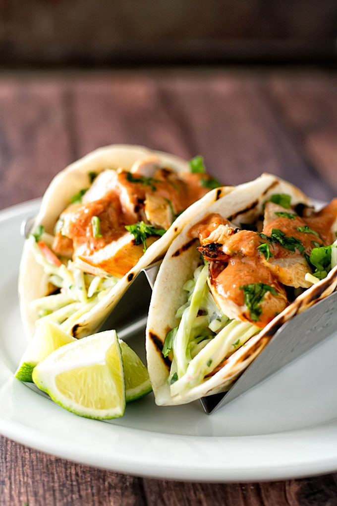 Grilled Chipotle Chicken Tacos