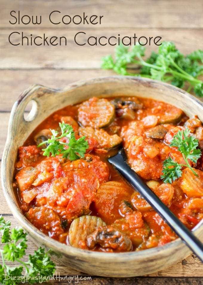 Slow Cooker Chicken Cacciatore