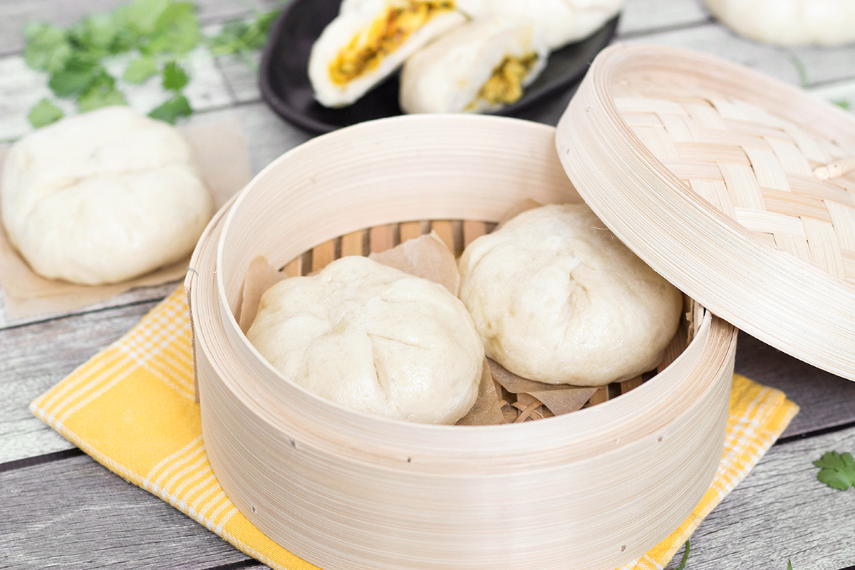 Siopao Recipe - Steamed Filipino Buns with Chicken Curry Filling