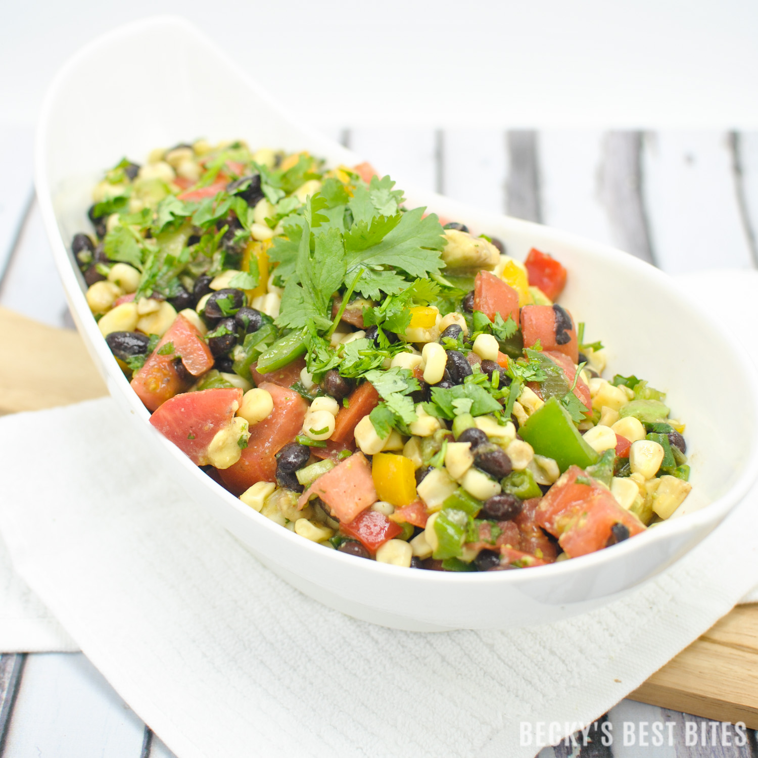 Southwest Black Bean and Corn Salad / Salsa | Becky's Best Bites