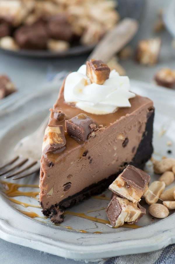 Hot Mess Nutella Snickers Pie