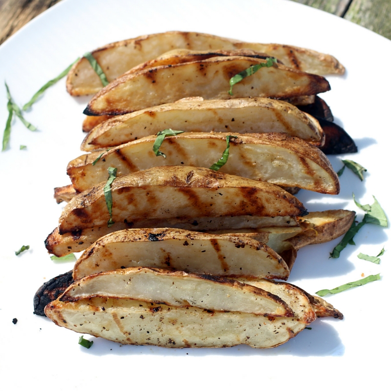 Easy Grilled Truffle Oil Potato Wedges