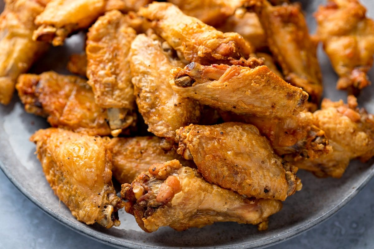 Crispy Oven Baked Chicken Wings (Baking Powder) : Cooking With Bliss
