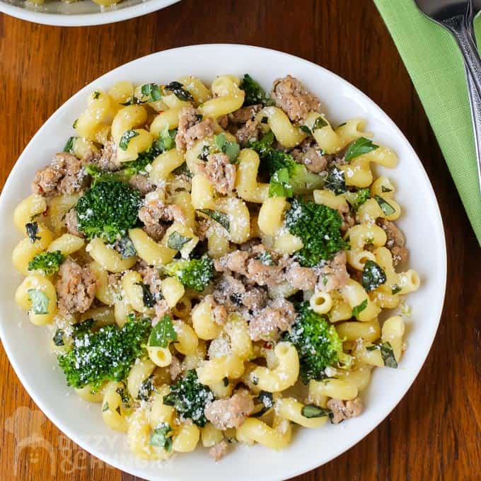 Easy Ground Turkey Broccoli Pasta Dinner