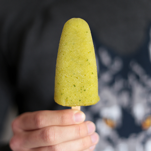 Mango, Basil and Gin Popsicles