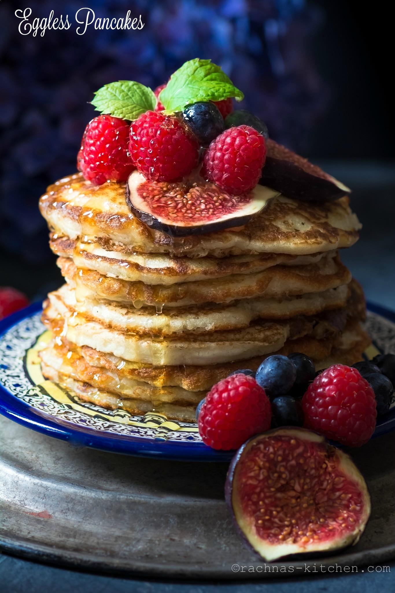 Eggless pancakes recipe | Pancakes without eggs