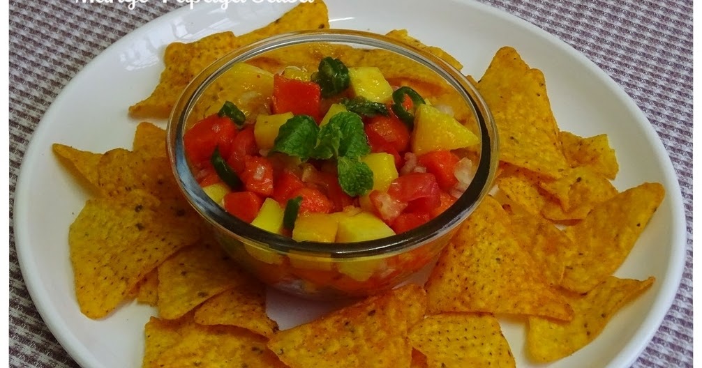  Spicy Veg Recipes: Mango Papaya Salsa(step by step with photo)