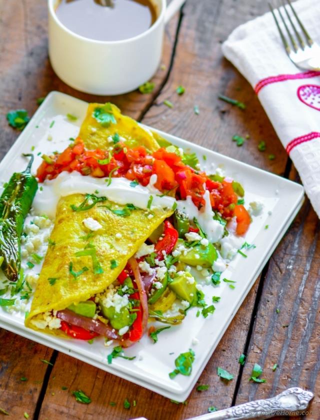 Chicken Fajita Omelette Recipe