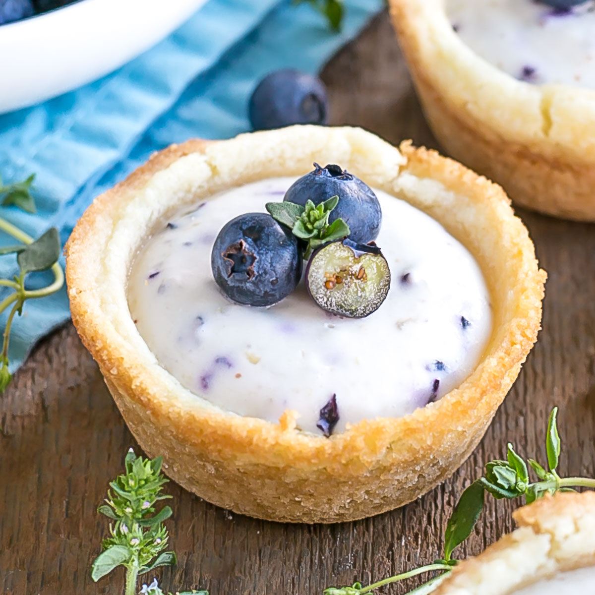Blueberry Cheesecake Cookie Cups