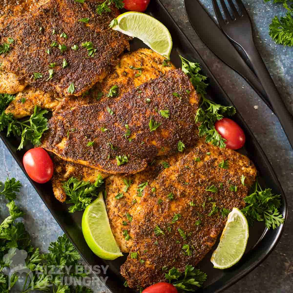 Cajun Blackened Chicken Cutlets