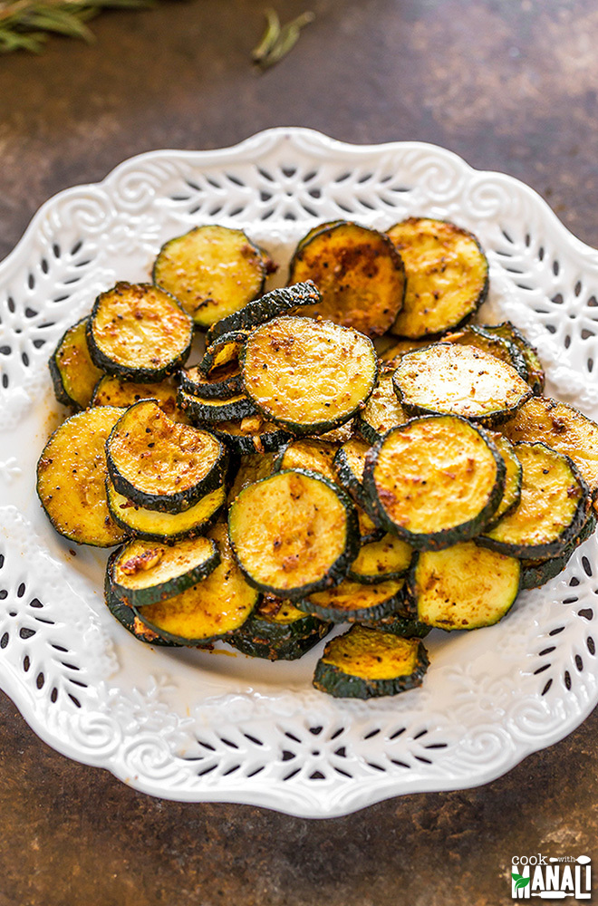 Spicy Roasted Zucchini