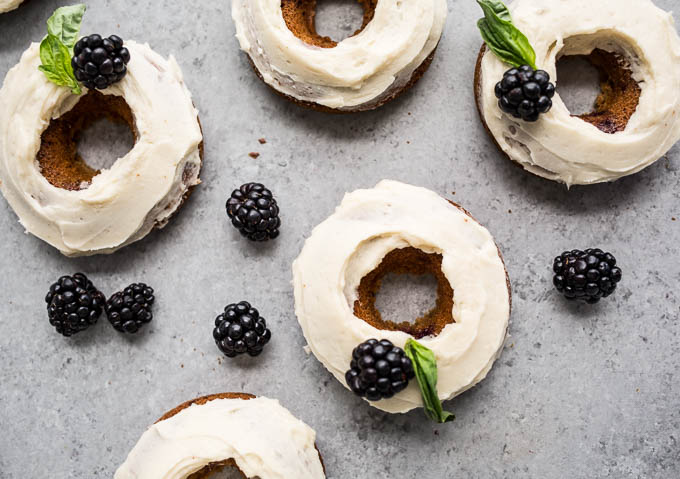 Blackberry Cheesecake Donuts - Gluten-Free