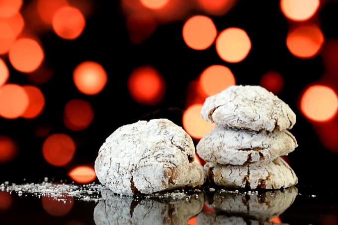 Chocolate Almond Christmas Cookies - Little Swiss Baker