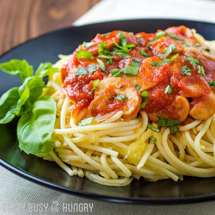 Healthier Spaghetti Dinner