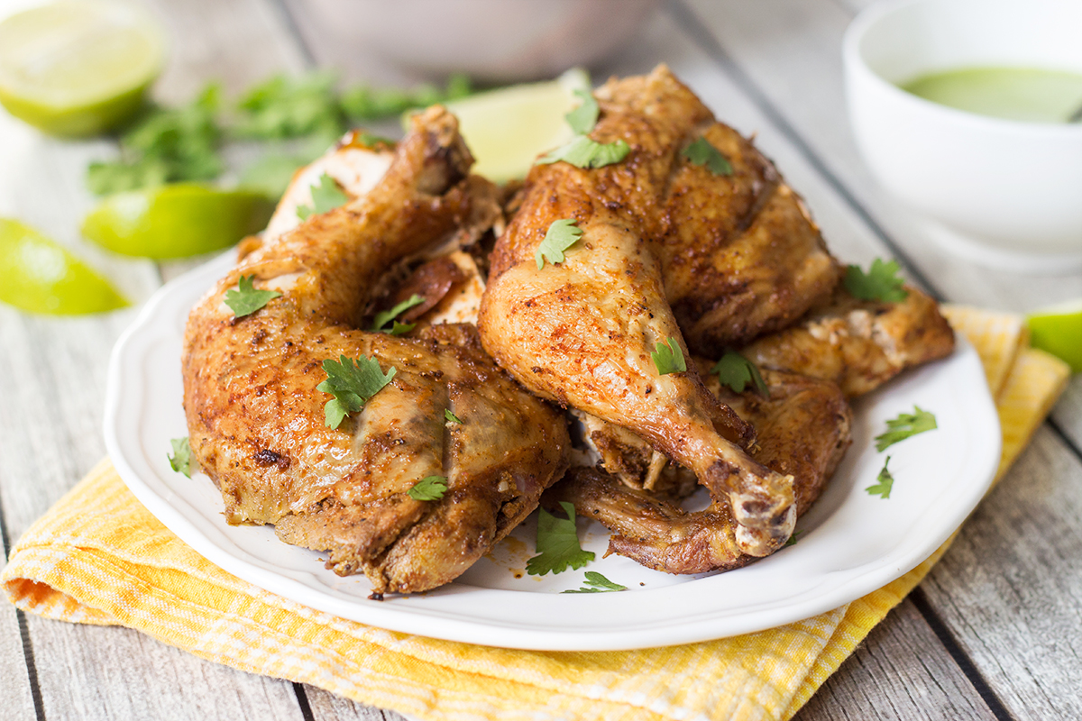 Peruvian Chicken with Traditional Green Sauce Recipe