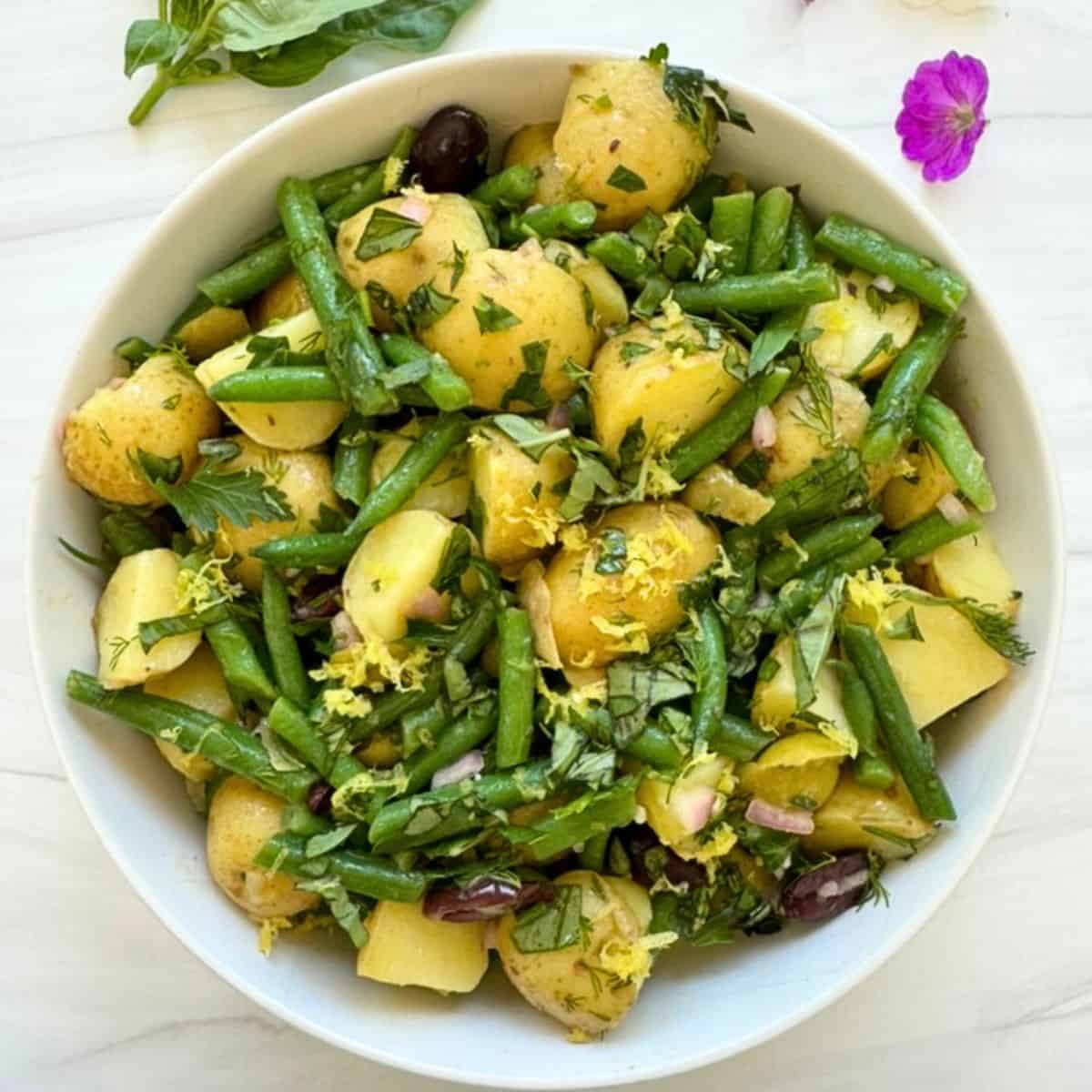 Gluten-Free Potato Salad Recipe With Green Beans And Herbs