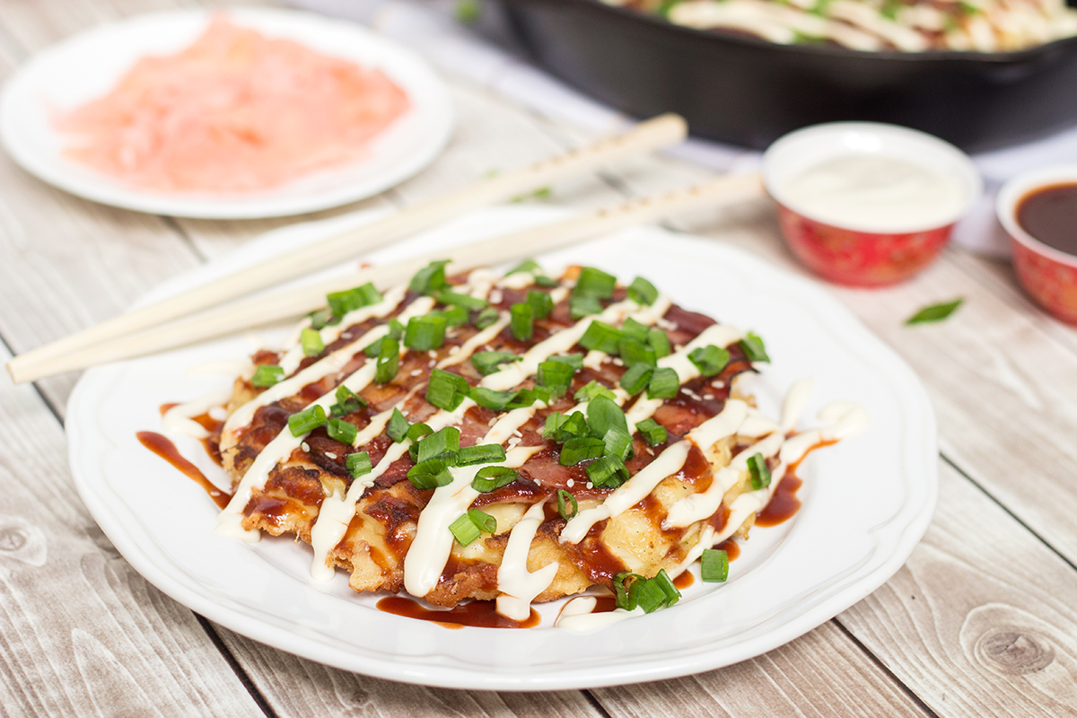 Japanese Pancake (Okonomiyak) Recipe - with Cabbage & Pork