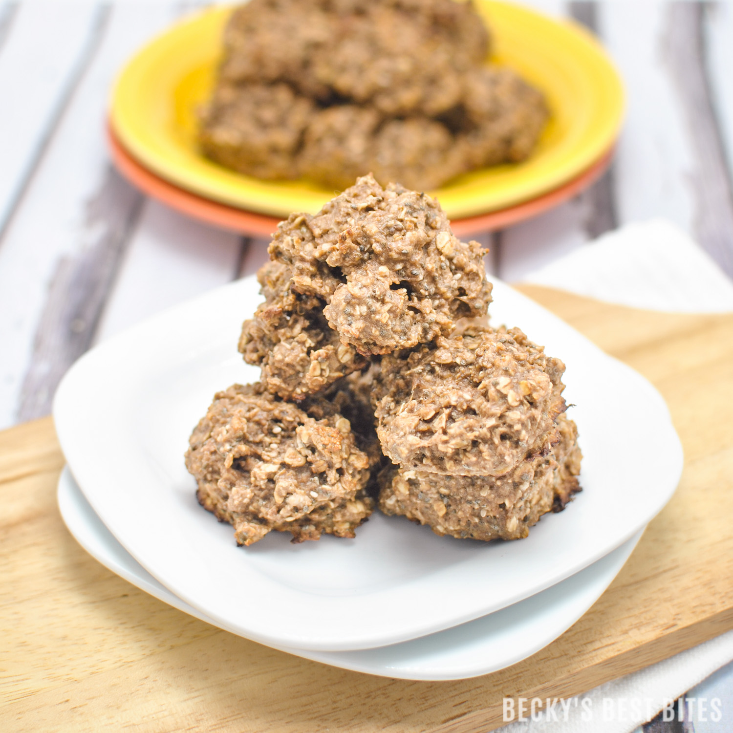Peanut Butter Chocolate Protein Breakfast Cookies | Becky's Best Bites