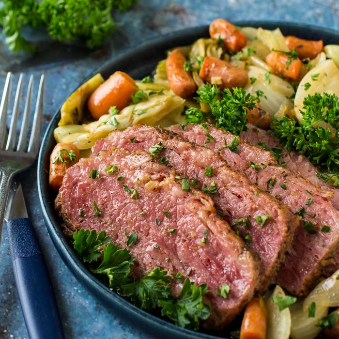 Irish Braised Corned Beef and Cabbage