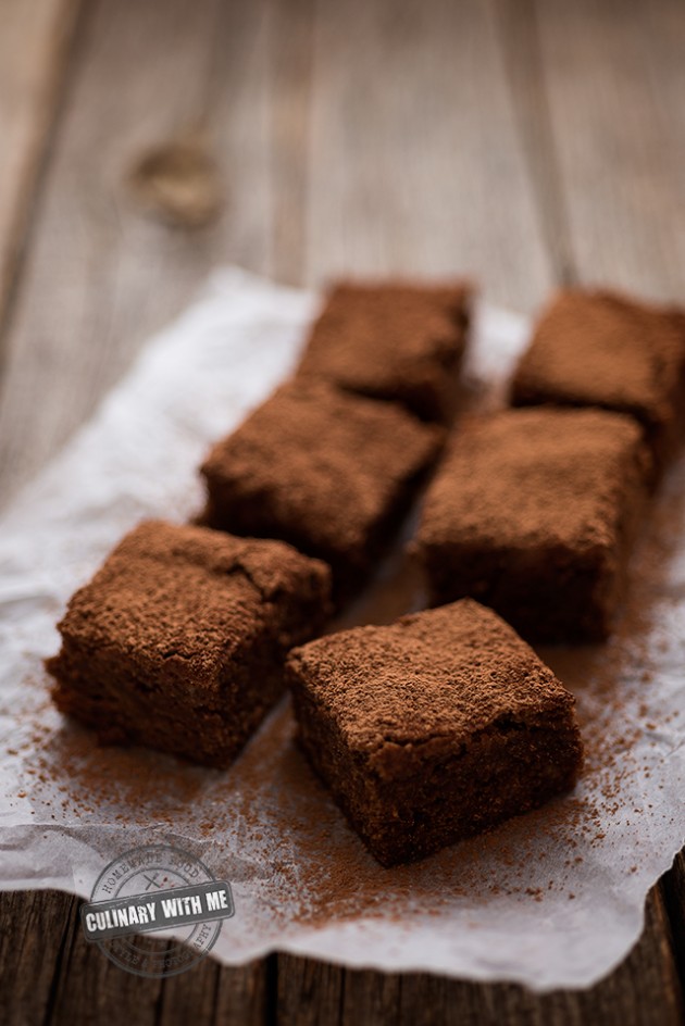 Chickpea brownie with cream cheese cashew