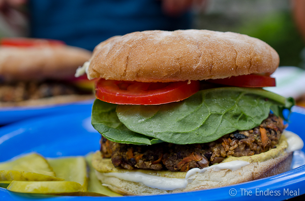 Camping Food: Veggie Burgers