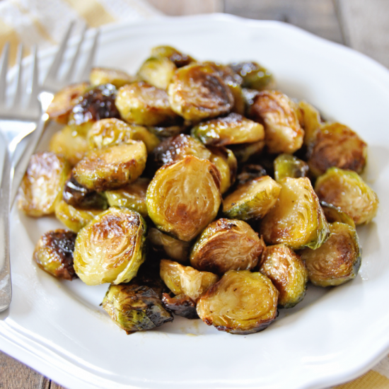 Roasted Brussels Sprouts with Sherry Vinaigrette
