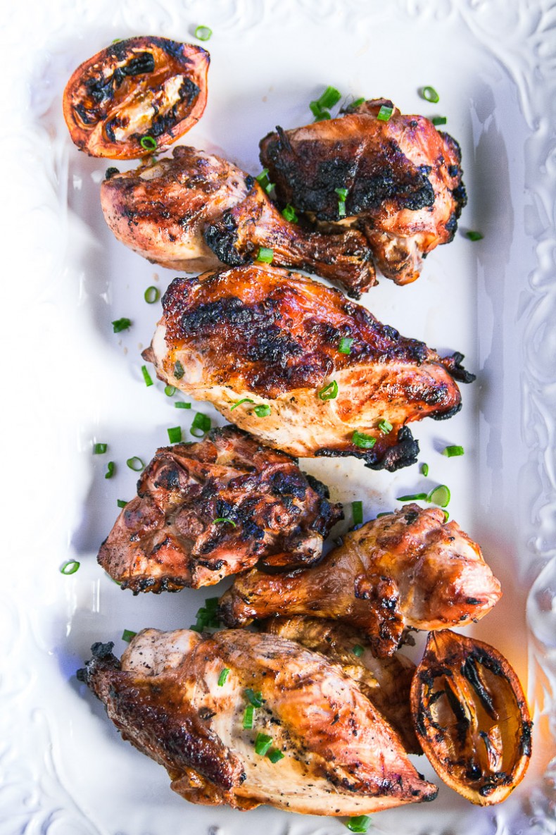 Grilled Chicken With Lemon Soy Sauce Marinade