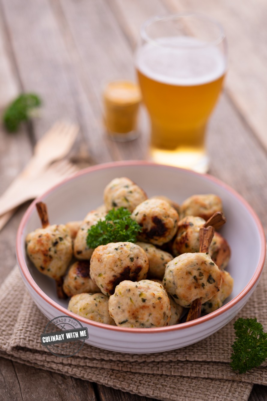 Chicken Meatballs with Parsley