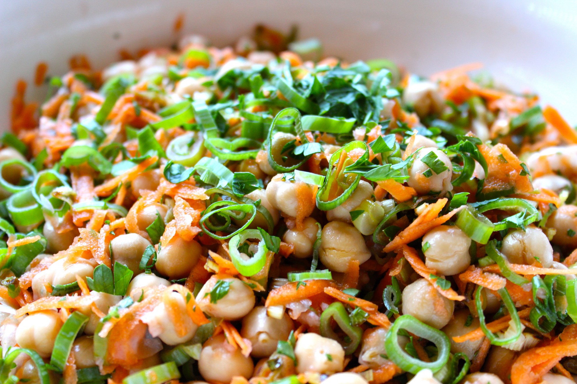 Chickpea Salad with Red Wine Vinaigrette