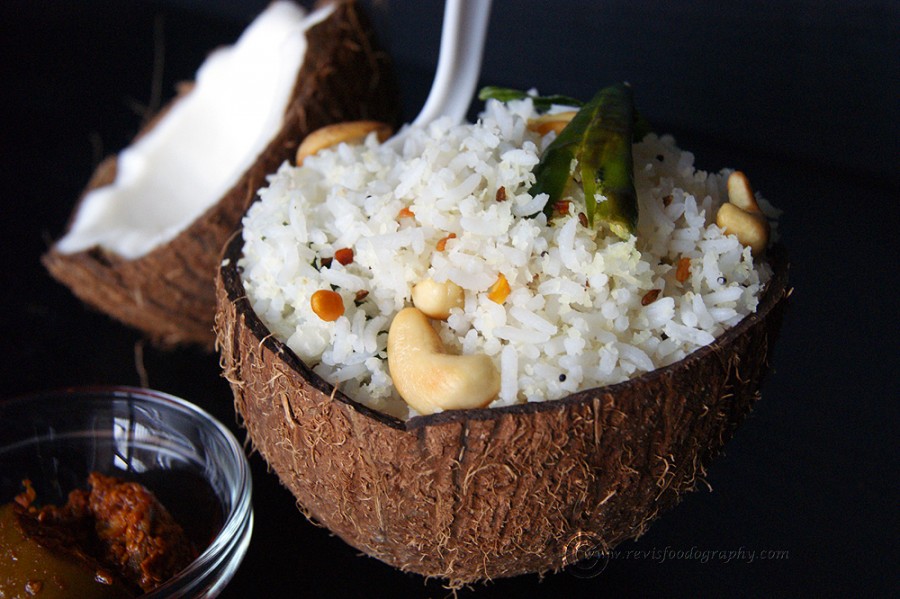 Coconut Rice | Easy South Indian Variety rice recipe