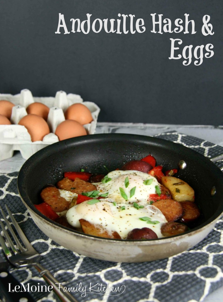 Andouille Hash & Eggs