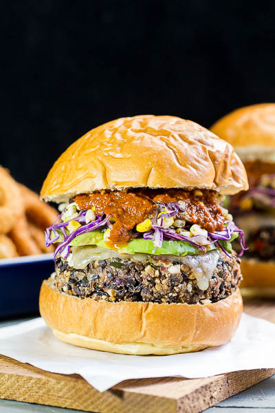 Enchilada Black Bean Burgers