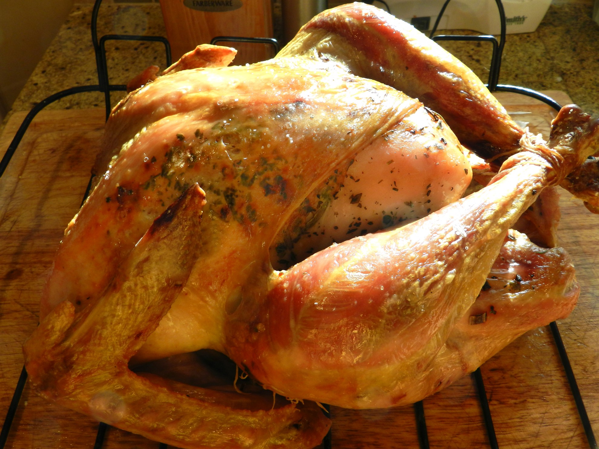 Dry-brined Roast Turkey with Black Truffle Butter and Herbs