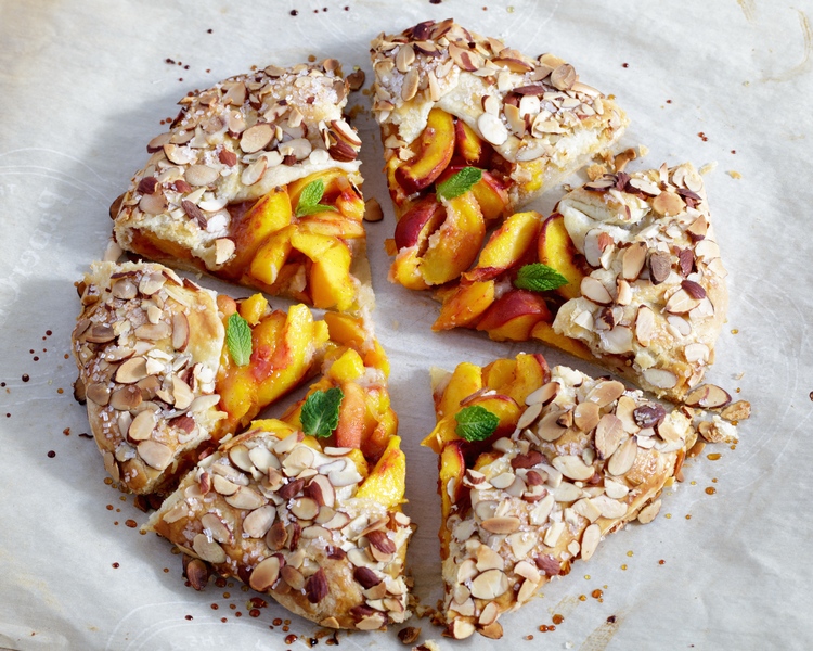  Peach Galette with Liquorice Whipped Cream