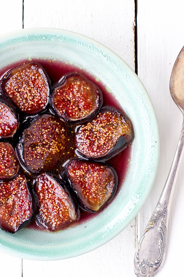 Roasted Figs in a Maple Wine Sauce