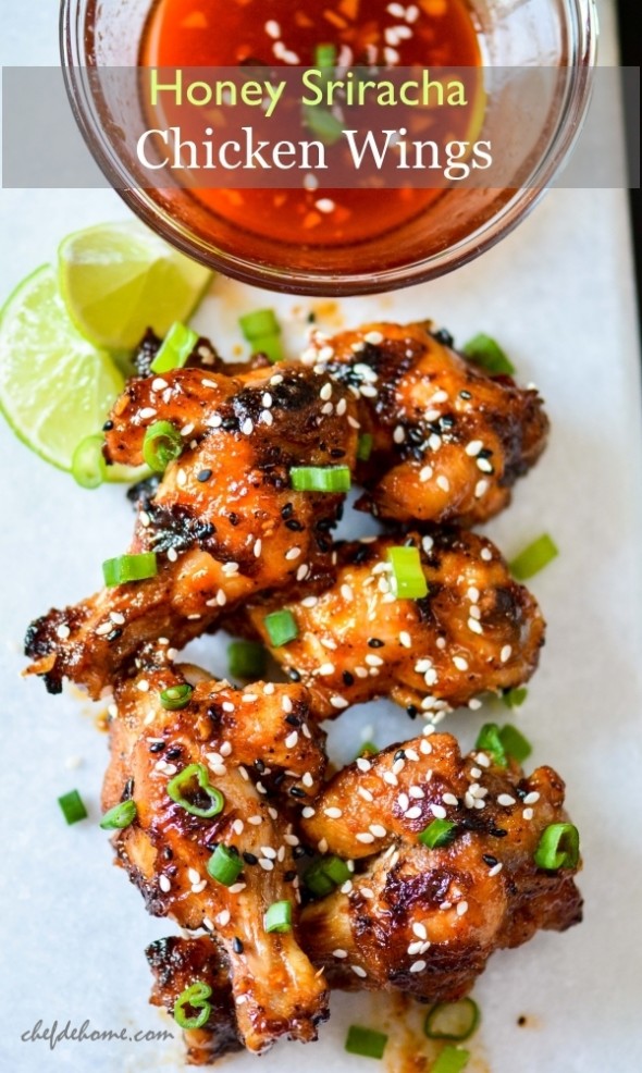 Honey Sriracha Chicken Wings Recipe