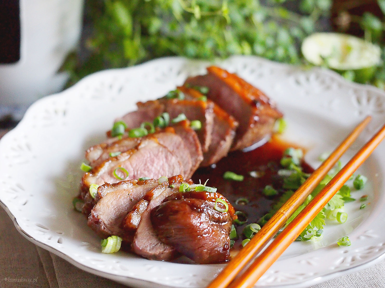  Asian style glazed duck breasts