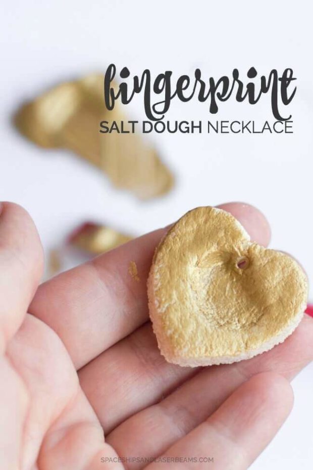 Fingerprint Salt Dough Necklace By Stephanie Keeping Foodrhythms