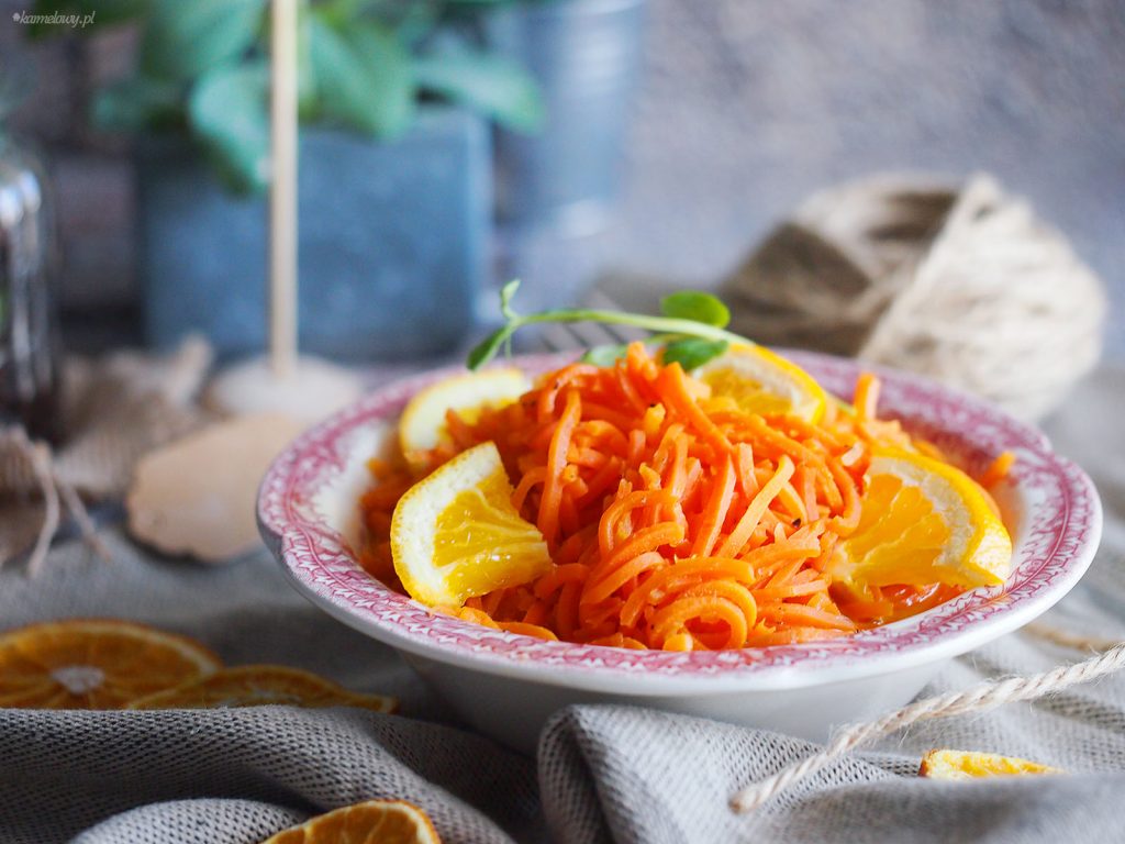  Orange and honey carrot spaghetti