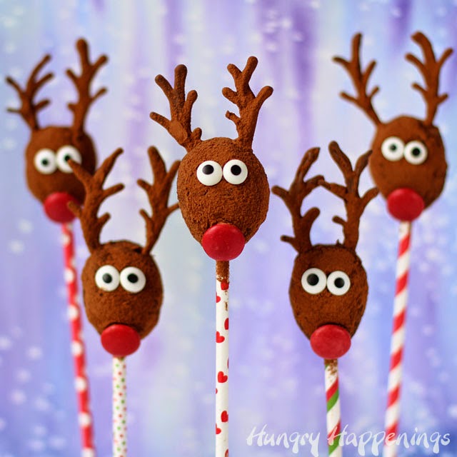 Cocoa No-Bake Oatmeal Raisin Reindeer – Healthier Holiday Treats
