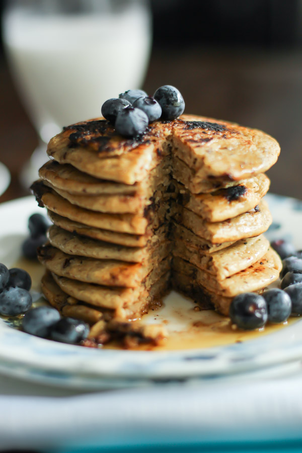 Peanut Butter Chocolate Chips Pancakes