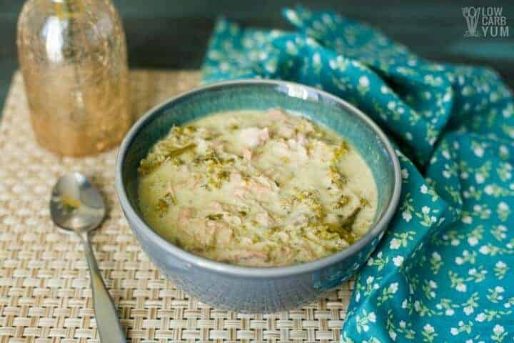 Chicken Kale Soup - Slow Cooker Recipe