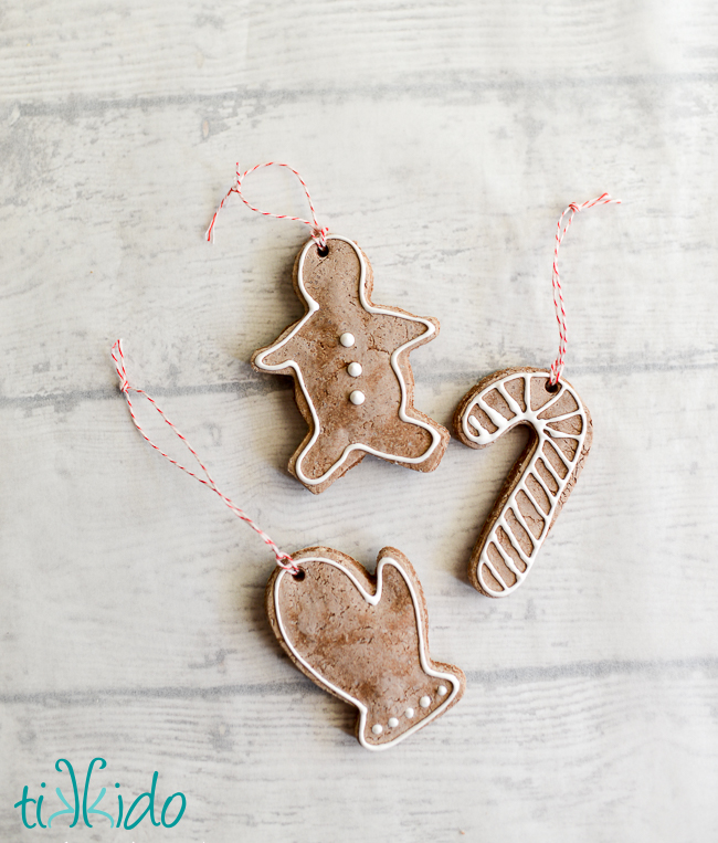 Gingerbread Salt Dough Ornament Recipe and Tutorial