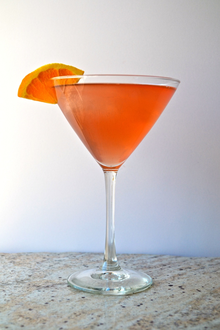 Sparkling Blood Orange Martini