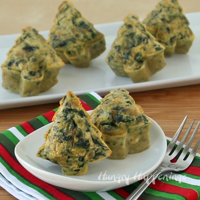 A Festive Dish for Christmas Brunch – Spinach Artichoke Frittata Trees