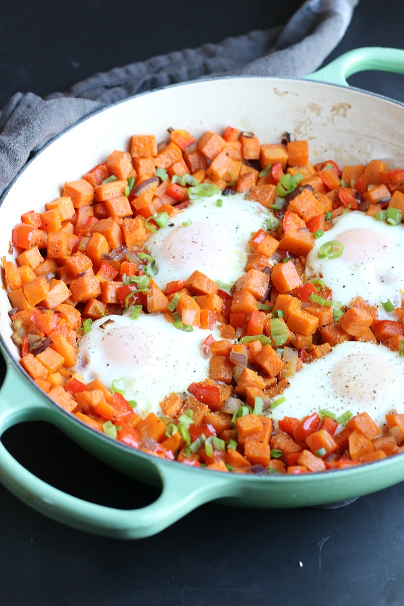 Sweet Potato Breakfast Hash and Eggs